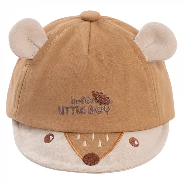 Nón em bé trai 0-12M lưỡi trai Animo A2503_MN003 (46cm,Nâu)