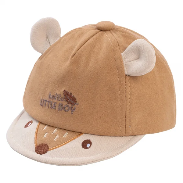 Nón em bé trai 0-12M lưỡi trai Animo A2503_MN003 (46cm,Nâu)
