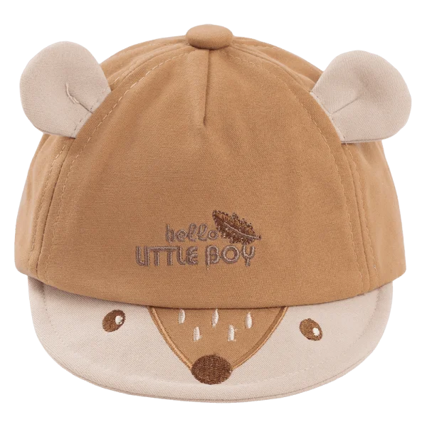 Nón em bé trai 0-12M lưỡi trai Animo A2503_MN003 (46cm,Nâu)