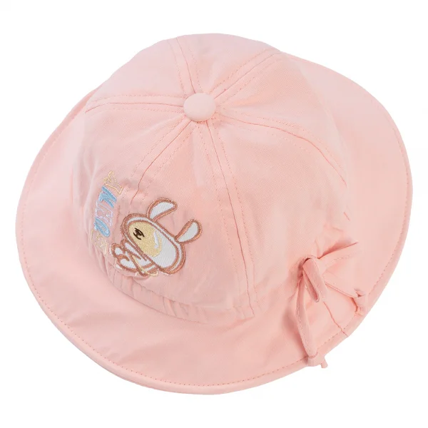 Nón bé gái lớn 3-6Y vành tròn Animo A2504_MN006 (52cm,Hồng)