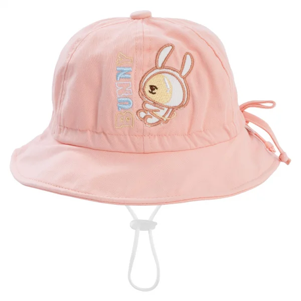 Nón bé gái lớn 3-6Y vành tròn Animo A2504_MN006 (52cm,Hồng)