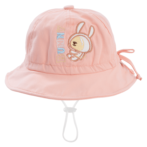 Nón bé gái lớn 3-6Y vành tròn Animo A2504_MN006 (52cm,Hồng)