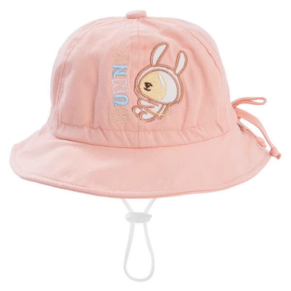 Nón bé gái lớn 3-6Y vành tròn Animo A2504_MN006 (52cm,Hồng)