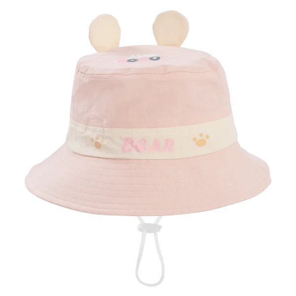 Nón bé gái lớn 3-6Y vành tròn Animo A2504_MN005 (52cm,Kem)