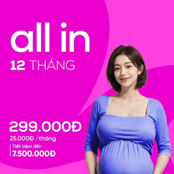 Gói Hội Viên Con Cưng Pink MOM All in