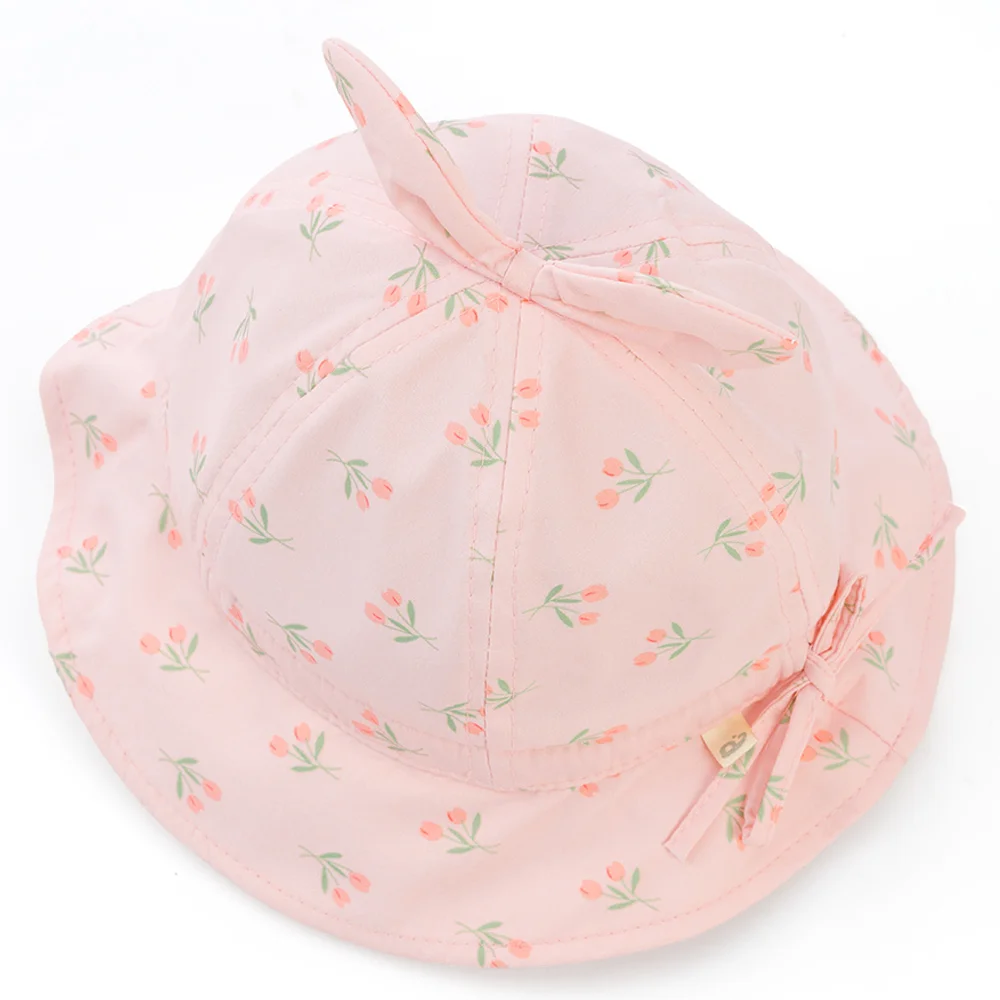 Nón vành tròn bé gái 1-3Y Animo A2503_JK007 (48cm,Hồng)