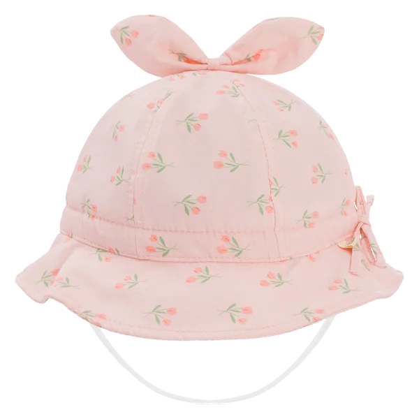 Nón vành tròn bé gái 1-3Y Animo A2503_JK007 (48cm,Hồng)