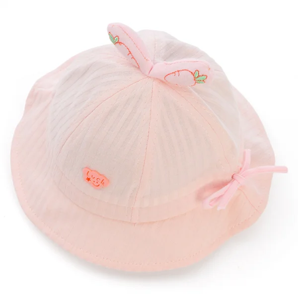 Nón vành tròn bé gái 1-3Y Animo A2503_JK006 (48cm,Hồng)