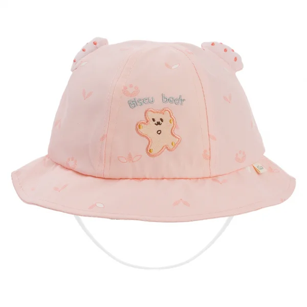 Nón vành tròn bé gái 1-3Y Animo A2503_JK005 (48cm,Hồng)