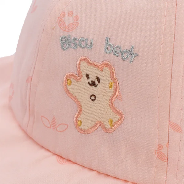 Nón vành tròn bé gái 1-3Y Animo A2503_JK005 (48cm,Hồng)