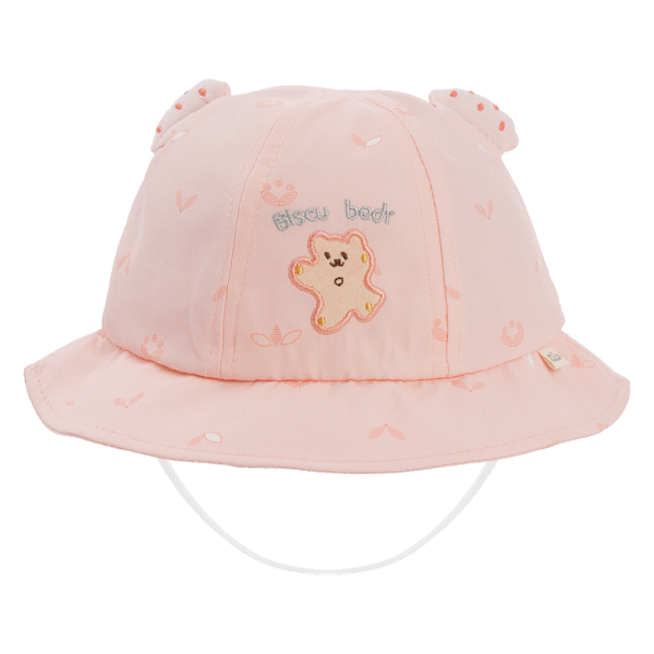 Nón vành tròn bé gái 1-3Y Animo A2503_JK005 (48cm,Hồng)