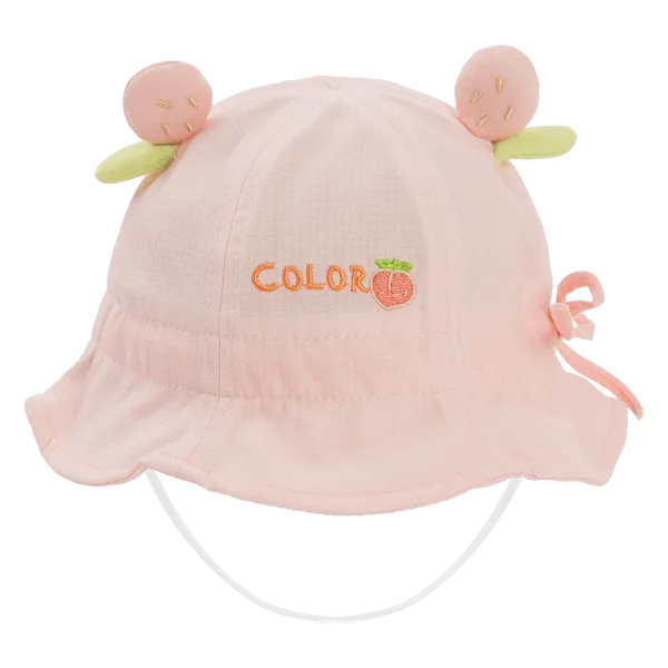 Nón vành tròn bé gái 1-3Y Animo A2503_JK004 (48cm,Hồng)