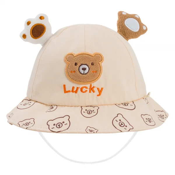 Nón vành tròn cho bé 1-3Y Animo A2504_JK006 (48cm,Màu be)