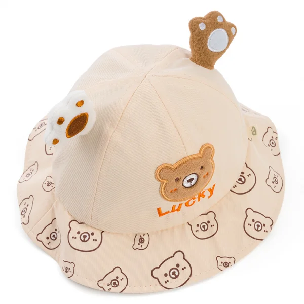 Nón vành tròn cho bé 1-3Y Animo A2504_JK006 (48cm,Màu be)