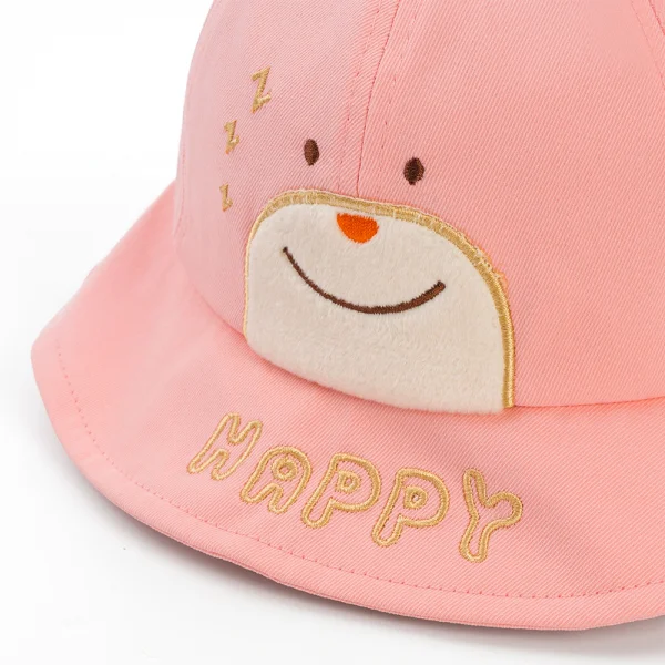 Nón vành tròn bé gái 1-3Y Animo A2503_JK001 (50cm,Hồng)