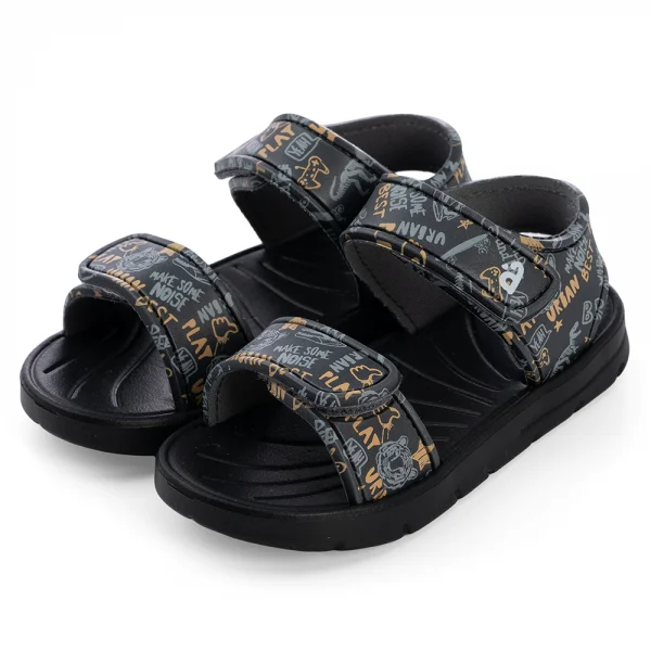 Sandal bé trai Animo A2504_JK001 (17-21,Xám đen)