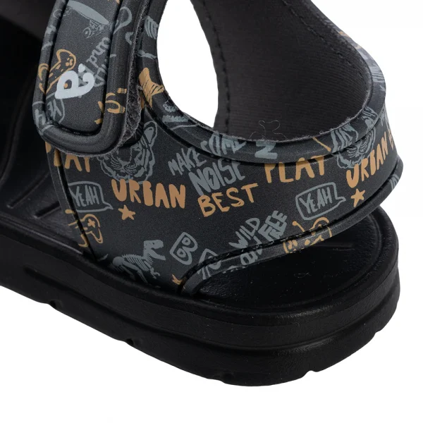 Sandal bé trai Animo A2504_JK001 (17-21,Xám đen)