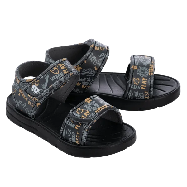 Sandal bé trai Animo A2504_JK001 (17-21,Xám đen)
