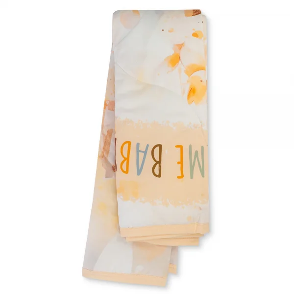 Chăn vải chần bông hoạt hình size lớn T2503_LN002 Animo (110x110cm, Vàng nhạt)