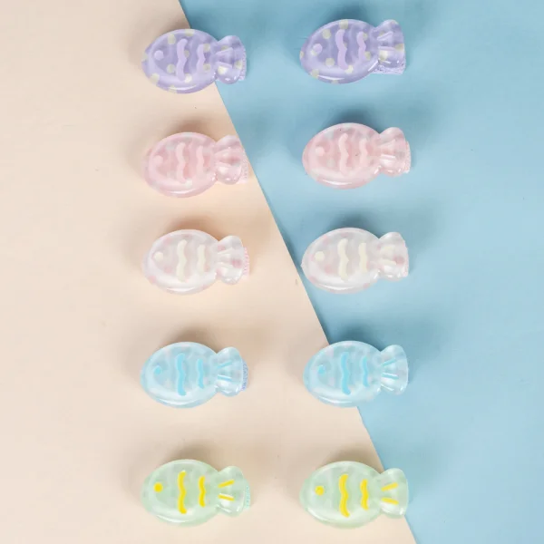 Set kẹp tóc 10 món Animo  A2504_MN025 (Hồng)