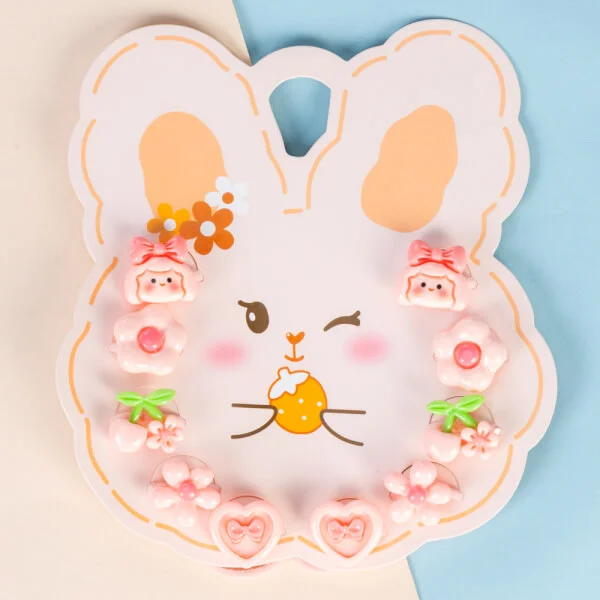 Set cột tóc 10 món Animo A2504_MN019 (Hồng)