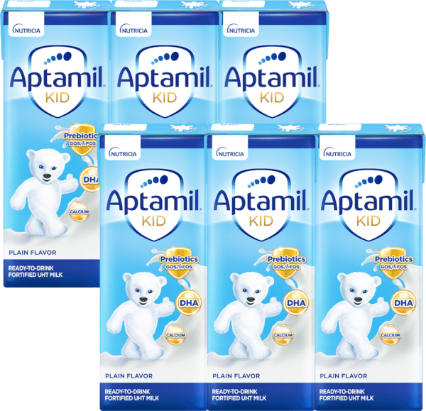 Combo 2 lốc Sữa dinh dưỡng pha sẵn Aptamil Kid 180ml, lốc 3 hộp (Từ 1 tuổi)