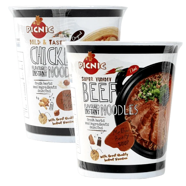 Combo 1 MÌ ĂN LIỀN PICNIC VỊ GÀ và 1 MÌ ĂN LIỀN PICNIC VỊ BÒ