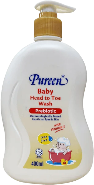 Sữa tắm gội toàn thân baby prebiotic Pureen 400ml