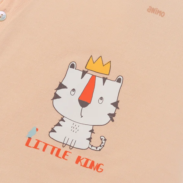 Set 2 Bộ kháng khuẩn Modal ngắn Animo BMC0525022 (0-24M,Cam-trắng,TT06)