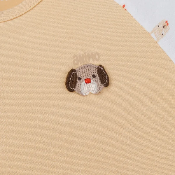 Set 2 Bộ kháng khuẩn Modal ngắn Animo BMC0525021 (0-24M,Nâu-trắng,TT06)