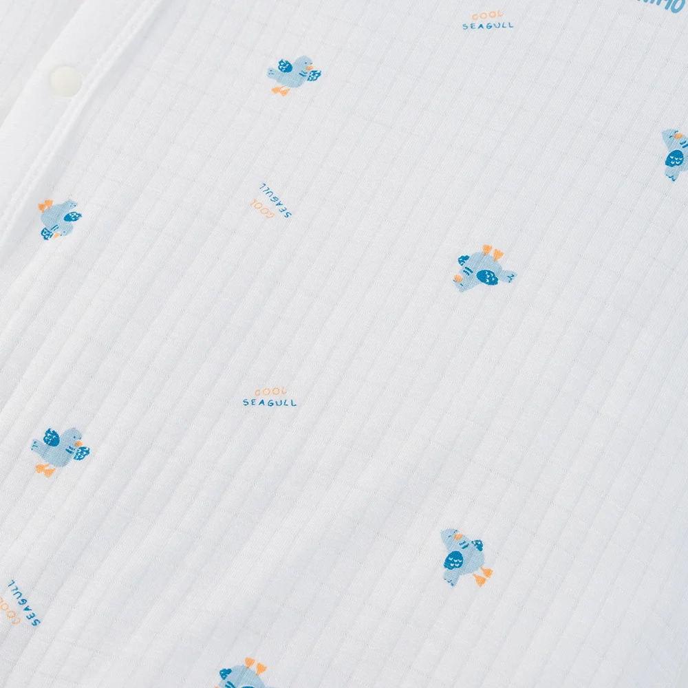 Set 2 bodysuit rayon chống muỗi dài Animo VD0425041 (0-12M,Dương-trắng,TT06)