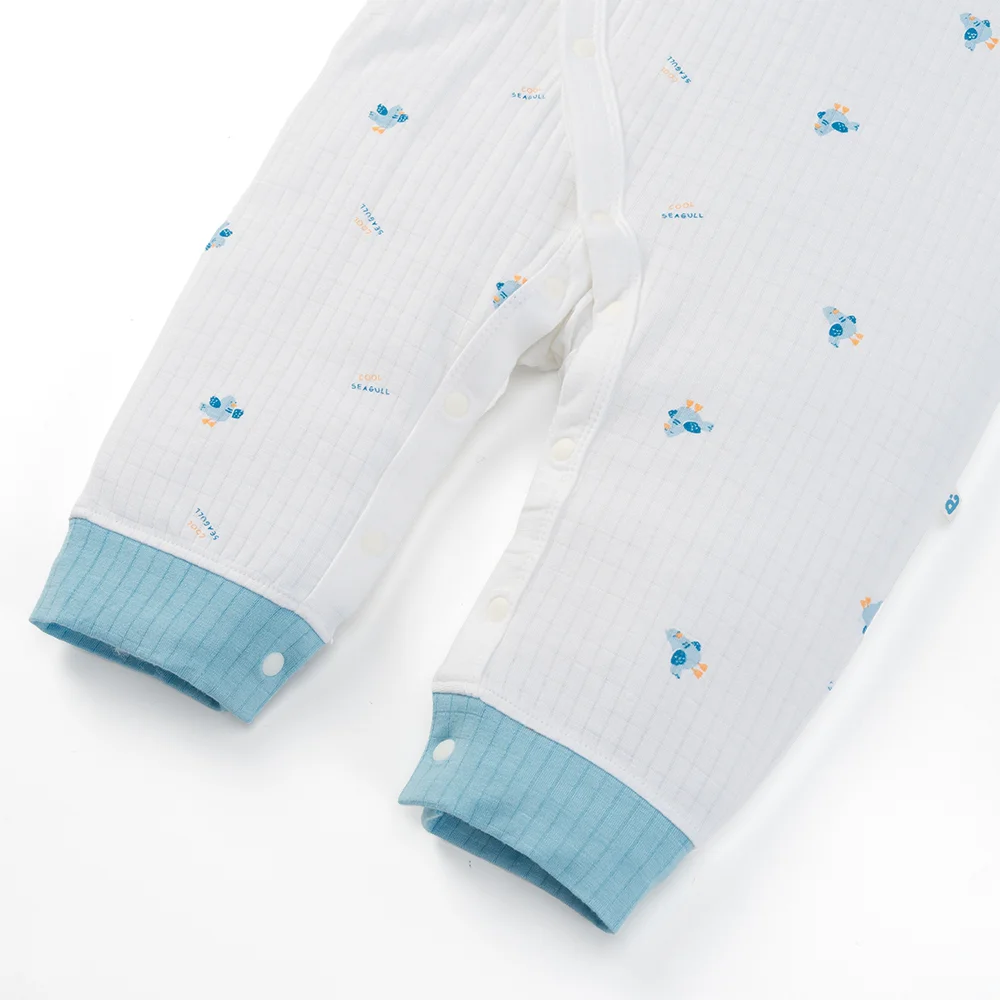 Set 2 bodysuit rayon chống muỗi dài Animo VD0425041 (0-12M,Dương-trắng,TT06)