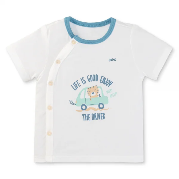 Set 2 bộ modal kháng khuẩn ngắn Animo VD0325027 (0-24M,Dương-trắng,DD06)