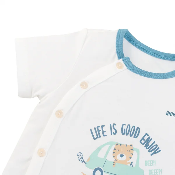 Set 2 bộ modal kháng khuẩn ngắn Animo VD0325027 (0-24M,Dương-trắng,DD06)