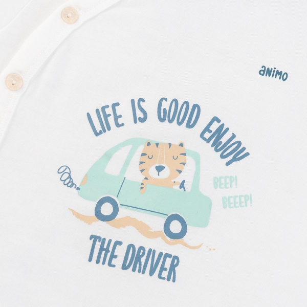 Set 2 bộ modal kháng khuẩn ngắn Animo VD0325027 (0-24M,Dương-trắng,DD06)
