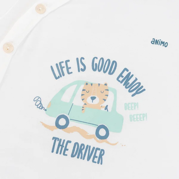 Set 2 bộ modal kháng khuẩn ngắn Animo VD0325027 (0-24M,Dương-trắng,DD06)