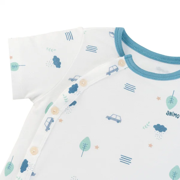 Set 2 bộ modal kháng khuẩn ngắn Animo VD0325027 (0-24M,Dương-trắng,DD06)