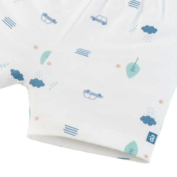 Set 2 bộ modal kháng khuẩn ngắn Animo VD0325027 (0-24M,Dương-trắng,DD06)