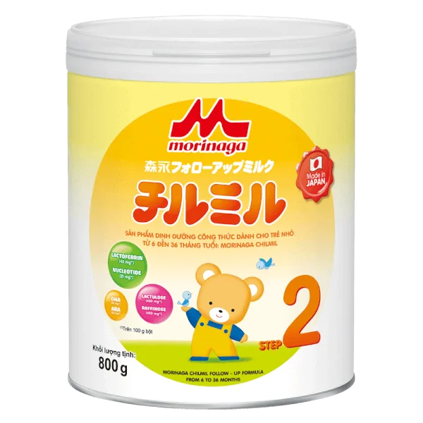 Sữa Morinaga số 2 800g (Chilmil, 6-36 tháng)