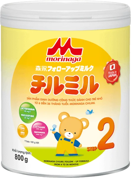 Sữa Morinaga số 2 800g (Chilmil, 6-36 tháng)