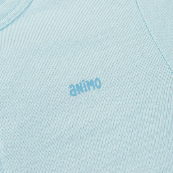 Set 2 bộ modal kháng khuẩn ngắn Animo VD0325026 (0-3M,Xanh-trắng,NN06)