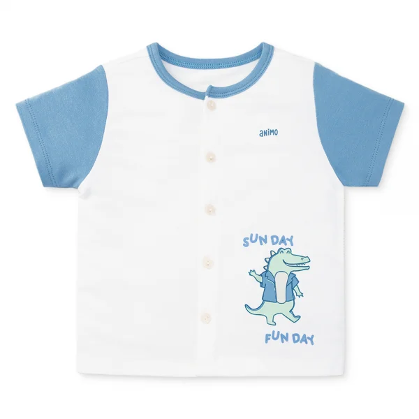 Set 2 bộ modal kháng khuẩn ngắn Animo VD0325025 (0-24M,Biển-trắng,DD06)