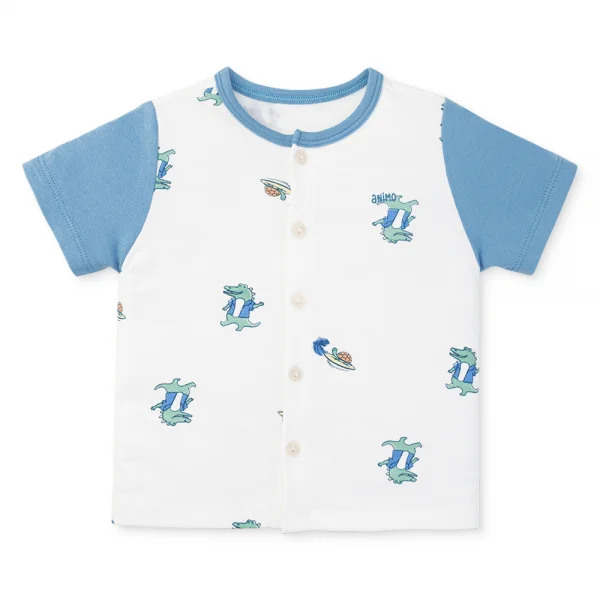 Set 2 bộ modal kháng khuẩn ngắn Animo VD0325025 (0-24M,Biển-trắng,DD06)