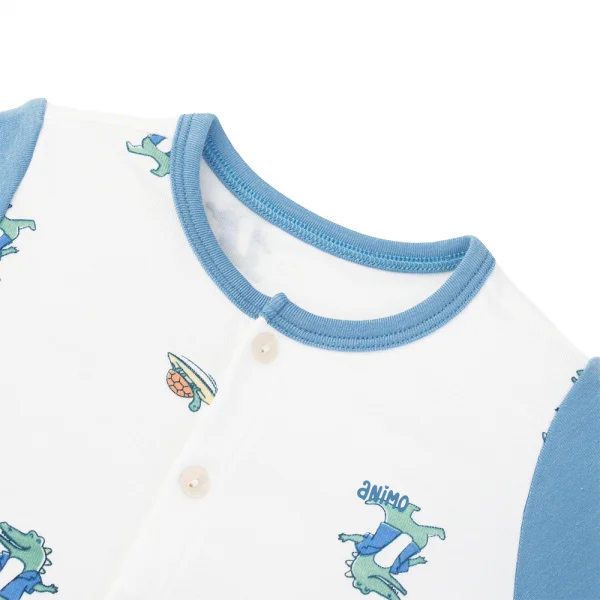 Set 2 bộ modal kháng khuẩn ngắn Animo VD0325025 (0-24M,Biển-trắng,DD06)