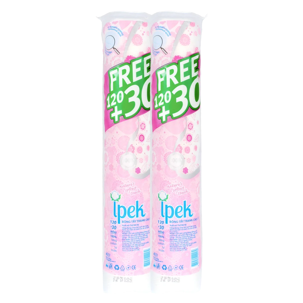 Combo 2 Bông tẩy trang IPEK (giao bao bì ngẫu nhiên)