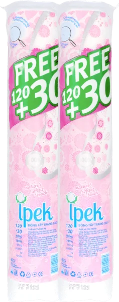 Combo 2 Bông tẩy trang IPEK (giao bao bì ngẫu nhiên)