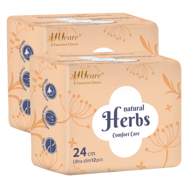 Combo 2 BVS thảo dược UUCare ban ngày 24cm (12 miếng)