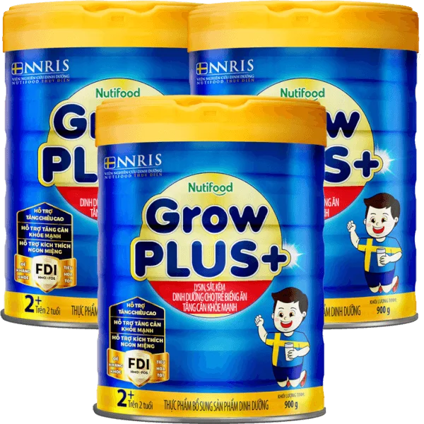 Combo 3 Sữa GrowPLUS+ Xanh 2+ tuổi, 900g