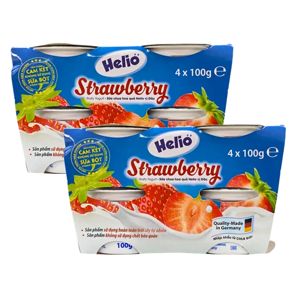Combo 2 Sữa chua hoa quả Helio vị Dâu