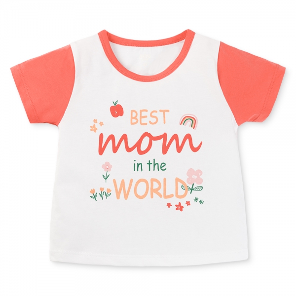 Bộ váy bé gái ngắn Animo Easy TX0625024 (1-4Y,Trắng-đỏ,TT02)